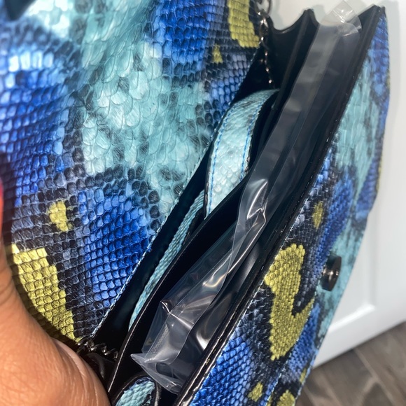 Multi Colored Snake Skin Crossbody Handbag - Picture 3 of 4